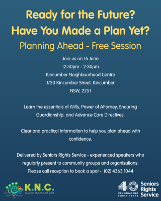 Planning Ahead
